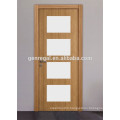 CE painted veneered tempered glass office utility wood door